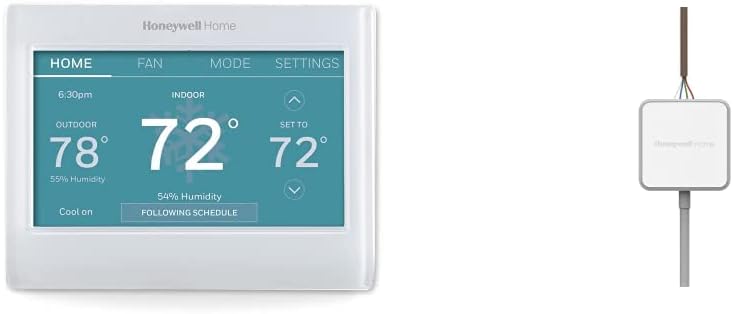 Honeywell Home RTH9585WF Wi-Fi Smart Color Thermostat, 7 Day Programmable, Touch Screen, Energy Star, Alexa Ready, C-Wire Required, Not Compatible with Line Volt Heating Gray Honeywell Home RTH9585WF Wi-Fi Smart Color Thermostat, 7 Day Programmable, Touch Screen, Energy Star, Alexa Ready, C-Wire Required, Not Compatible with Line Volt Heating Gray