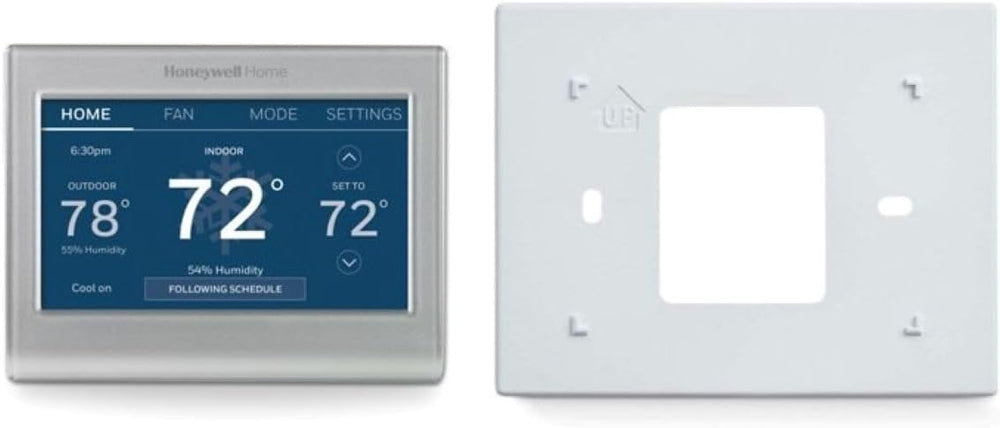 Honeywell Home RTH9585WF Wi-Fi Smart Color Thermostat, 7 Day Programmable, Touch Screen, Energy Star, Alexa Ready, C-Wire Required, Not Compatible with Line Volt Heating Gray Honeywell Home RTH9585WF Wi-Fi Smart Color Thermostat, 7 Day Programmable, Touch Screen, Energy Star, Alexa Ready, C-Wire Required, Not Compatible with Line Volt Heating Gray