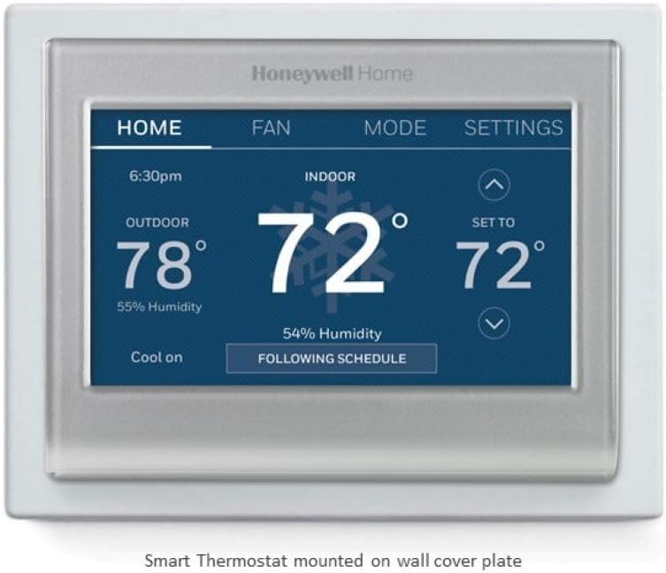 Honeywell Home RTH9585WF Wi-Fi Smart Color Thermostat, 7 Day Programmable, Touch Screen, Energy Star, Alexa Ready, C-Wire Required, Not Compatible with Line Volt Heating Gray Honeywell Home RTH9585WF Wi-Fi Smart Color Thermostat, 7 Day Programmable, Touch Screen, Energy Star, Alexa Ready, C-Wire Required, Not Compatible with Line Volt Heating Gray
