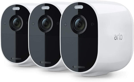 ARLO Arlo VMC2330-100NAR Essential Spotlight Wireless 3 Camera Kit – 1080p, White(Renewed)