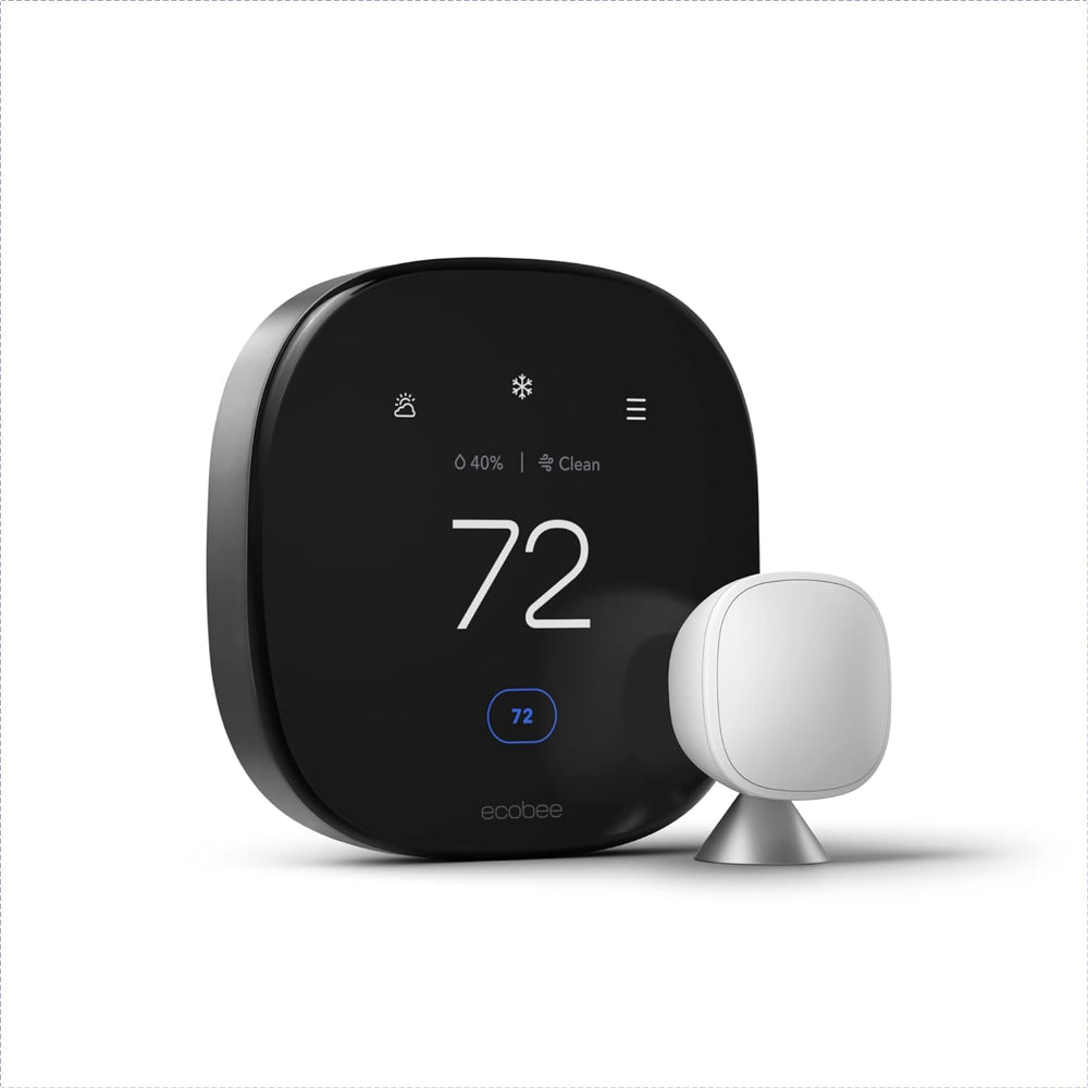 ecobee New Smart Thermostat Premium with Smart Sensor and Air Quality Monitor - Programmable Wifi Thermostat - Works with Siri, Alexa, Google Assistant ecobee New Smart Thermostat Premium with Smart Sensor and Air Quality Monitor - Programmable Wifi Thermostat - Works with Siri, Alexa, Google Assistant