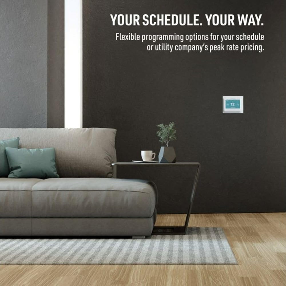 Honeywell Home RTH9585WF Wi-Fi Smart Color Thermostat, 7 Day Programmable, Touch Screen, Energy Star, Alexa Ready, C-Wire Required, Not Compatible with Line Volt Heating Gray Honeywell Home RTH9585WF Wi-Fi Smart Color Thermostat, 7 Day Programmable, Touch Screen, Energy Star, Alexa Ready, C-Wire Required, Not Compatible with Line Volt Heating Gray