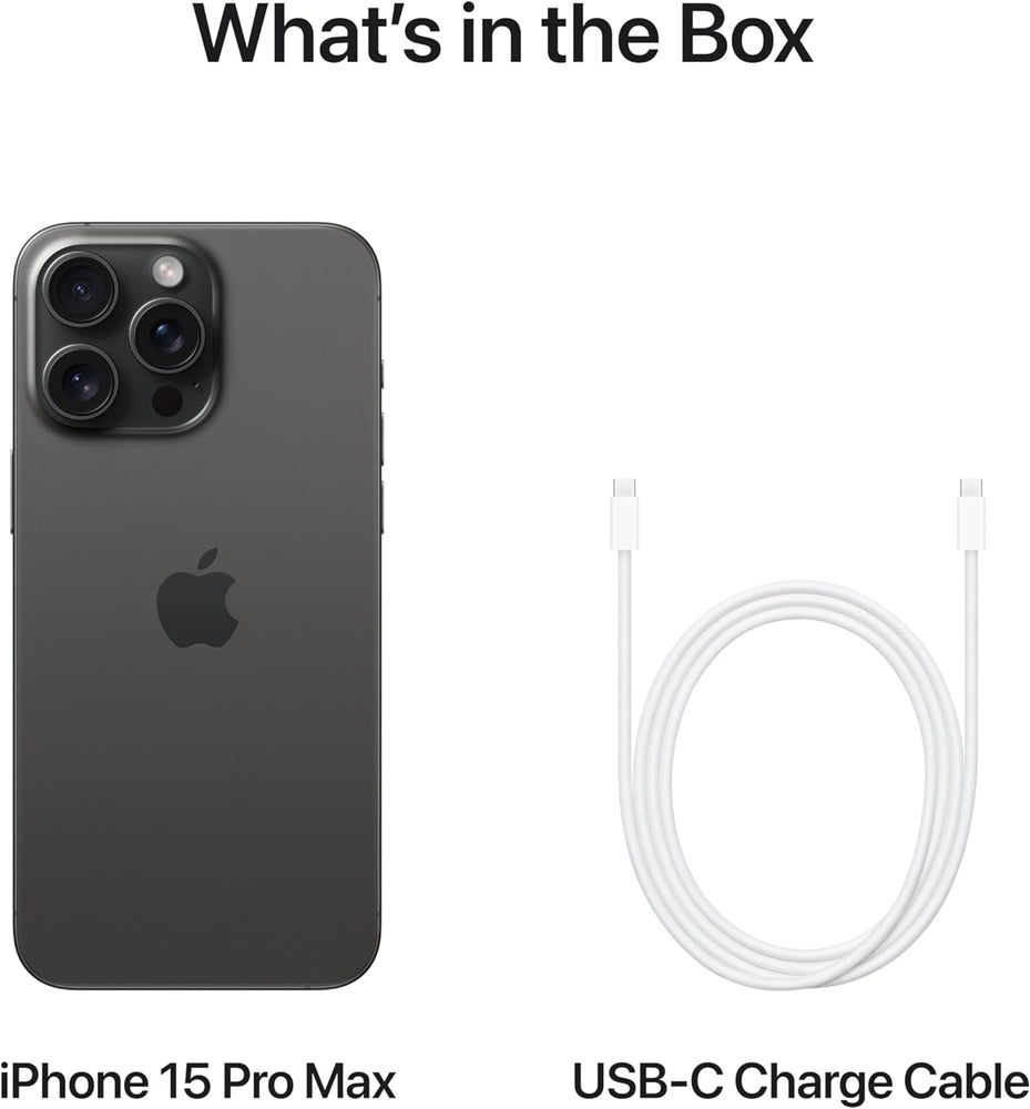 Apple iPhone 15 Pro Max / 256GB / Black Titanium - MU663LL/A (SIM Free) Apple iPhone 15 Pro Max / 256GB / Black Titanium - MU663LL/A (SIM Free)