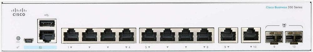 Cisco Business CBS350-8P-E-2G Managed Switch | 8 Port GE | PoE | Ext PS | 2x1G Combo | Limited Lifetime Protection (CBS350-8P-E-2G-NA) Cisco Business CBS350-8P-E-2G Managed Switch | 8 Port GE | PoE | Ext PS | 2x1G Combo | Limited Lifetime Protection (CBS350-8P-E-2G-NA)
