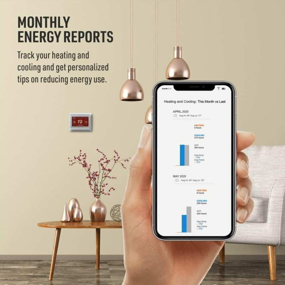 Honeywell Home RTH9585WF Wi-Fi Smart Color Thermostat, 7 Day Programmable, Touch Screen, Energy Star, Alexa Ready, C-Wire Required, Not Compatible with Line Volt Heating Gray Honeywell Home RTH9585WF Wi-Fi Smart Color Thermostat, 7 Day Programmable, Touch Screen, Energy Star, Alexa Ready, C-Wire Required, Not Compatible with Line Volt Heating Gray