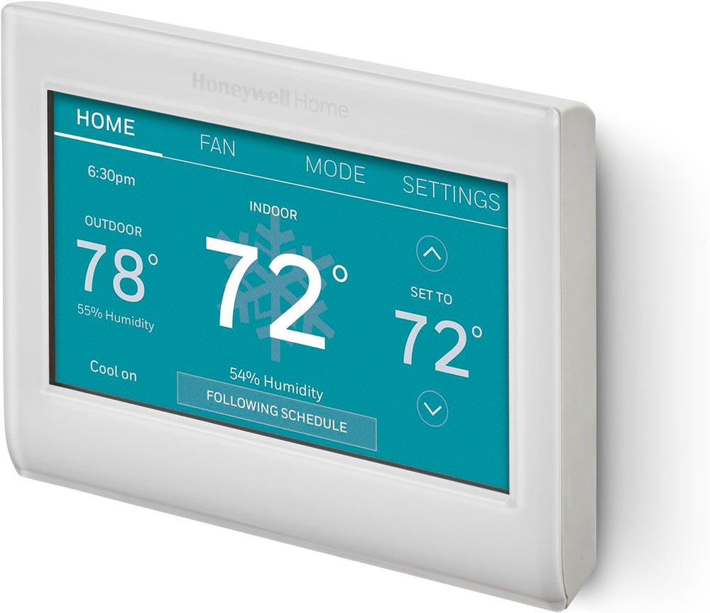 Honeywell Home RTH9585WF Wi-Fi Smart Color Thermostat, 7 Day Programmable, Touch Screen, Energy Star, Alexa Ready, C-Wire Required, Not Compatible with Line Volt Heating Gray Honeywell Home RTH9585WF Wi-Fi Smart Color Thermostat, 7 Day Programmable, Touch Screen, Energy Star, Alexa Ready, C-Wire Required, Not Compatible with Line Volt Heating Gray