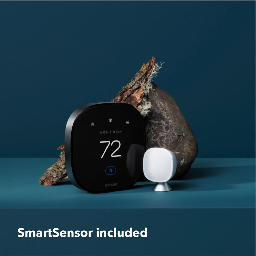 ecobee New Smart Thermostat Premium with Smart Sensor and Air Quality Monitor - Programmable Wifi Thermostat - Works with Siri, Alexa, Google Assistant ecobee New Smart Thermostat Premium with Smart Sensor and Air Quality Monitor - Programmable Wifi Thermostat - Works with Siri, Alexa, Google Assistant