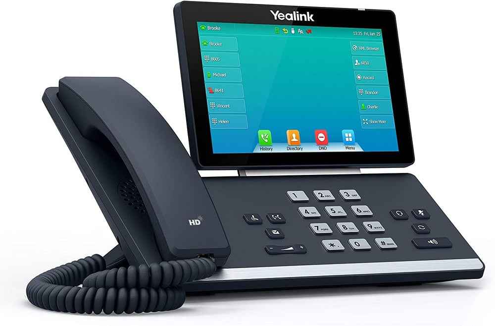 Yealink T57W IP Phone, 16 VoIP Accounts. 7-Inch Adjustable Color Touch Screen. USB 2.0, 802.11ac Wi-Fi, Dual-Port Gigabit Ethernet, 802.3af PoE, Power Adapter Not Included (SIP-T57W) Yealink T57W IP Phone, 16 VoIP Accounts. 7-Inch Adjustable Color Touch Screen. USB 2.0, 802.11ac Wi-Fi, Dual-Port Gigabit Ethernet, 802.3af PoE, Power Adapter Not Included (SIP-T57W)