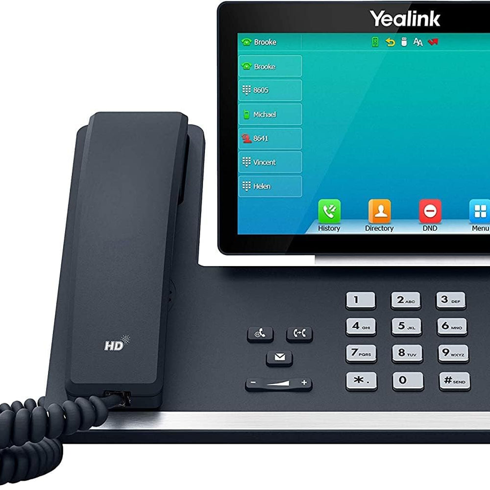 Yealink T57W IP Phone, 16 VoIP Accounts. 7-Inch Adjustable Color Touch Screen. USB 2.0, 802.11ac Wi-Fi, Dual-Port Gigabit Ethernet, 802.3af PoE, Power Adapter Not Included (SIP-T57W) Yealink T57W IP Phone, 16 VoIP Accounts. 7-Inch Adjustable Color Touch Screen. USB 2.0, 802.11ac Wi-Fi, Dual-Port Gigabit Ethernet, 802.3af PoE, Power Adapter Not Included (SIP-T57W)
