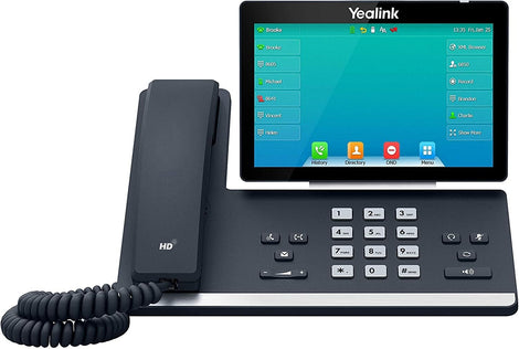 Yealink T57W IP Phone, 16 VoIP Accounts. 7-Inch Adjustable Color Touch Screen. USB 2.0, 802.11ac Wi-Fi, Dual-Port Gigabit Ethernet, 802.3af PoE, Power Adapter Not Included (SIP-T57W)