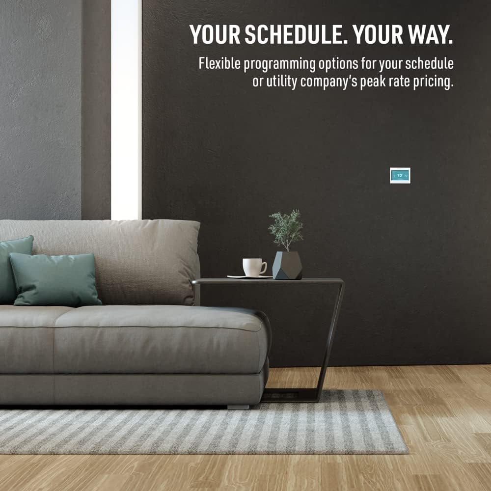 Honeywell Home RTH9585WF Wi-Fi Smart Color Thermostat, 7 Day Programmable, Touch Screen, Energy Star, Alexa Ready, C-Wire Required, Not Compatible with Line Volt Heating Gray Honeywell Home RTH9585WF Wi-Fi Smart Color Thermostat, 7 Day Programmable, Touch Screen, Energy Star, Alexa Ready, C-Wire Required, Not Compatible with Line Volt Heating Gray