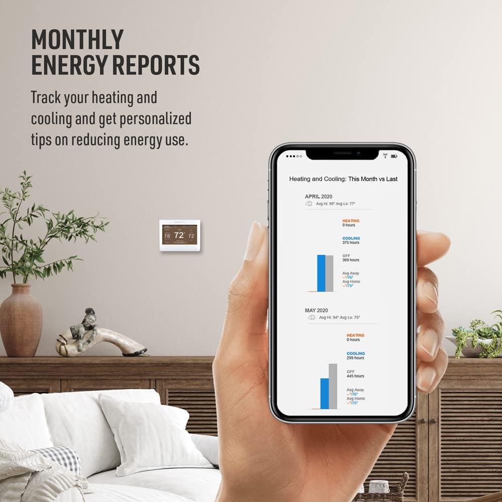 Honeywell Home RTH9585WF Wi-Fi Smart Color Thermostat, 7 Day Programmable, Touch Screen, Energy Star, Alexa Ready, C-Wire Required, Not Compatible with Line Volt Heating Gray Honeywell Home RTH9585WF Wi-Fi Smart Color Thermostat, 7 Day Programmable, Touch Screen, Energy Star, Alexa Ready, C-Wire Required, Not Compatible with Line Volt Heating Gray