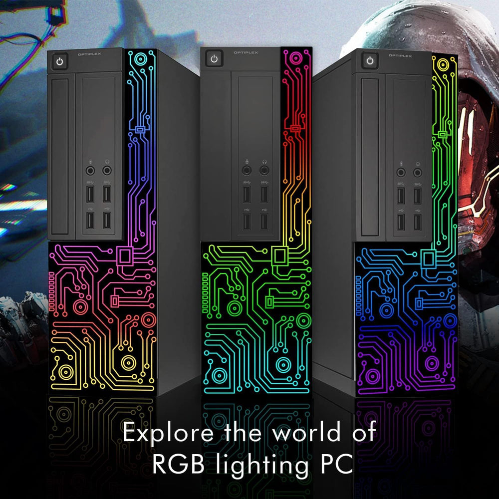 Dell Gaming OptiPlex Desktop RGB Computer PC, Intel Core i7, GeForce GT 1030 2GB GDDR5, 16GB RAM, 512GB SSD, 24 Inch HDMI Monitor, Keyboard Mouse and Headset, WiFi, Windows 10 Pro (Renewed) Dell Gaming OptiPlex Desktop RGB Computer PC, Intel Core i7, GeForce GT 1030 2GB GDDR5, 16GB RAM, 512GB SSD, 24 Inch HDMI Monitor, Keyboard Mouse and Headset, WiFi, Windows 10 Pro (Renewed)