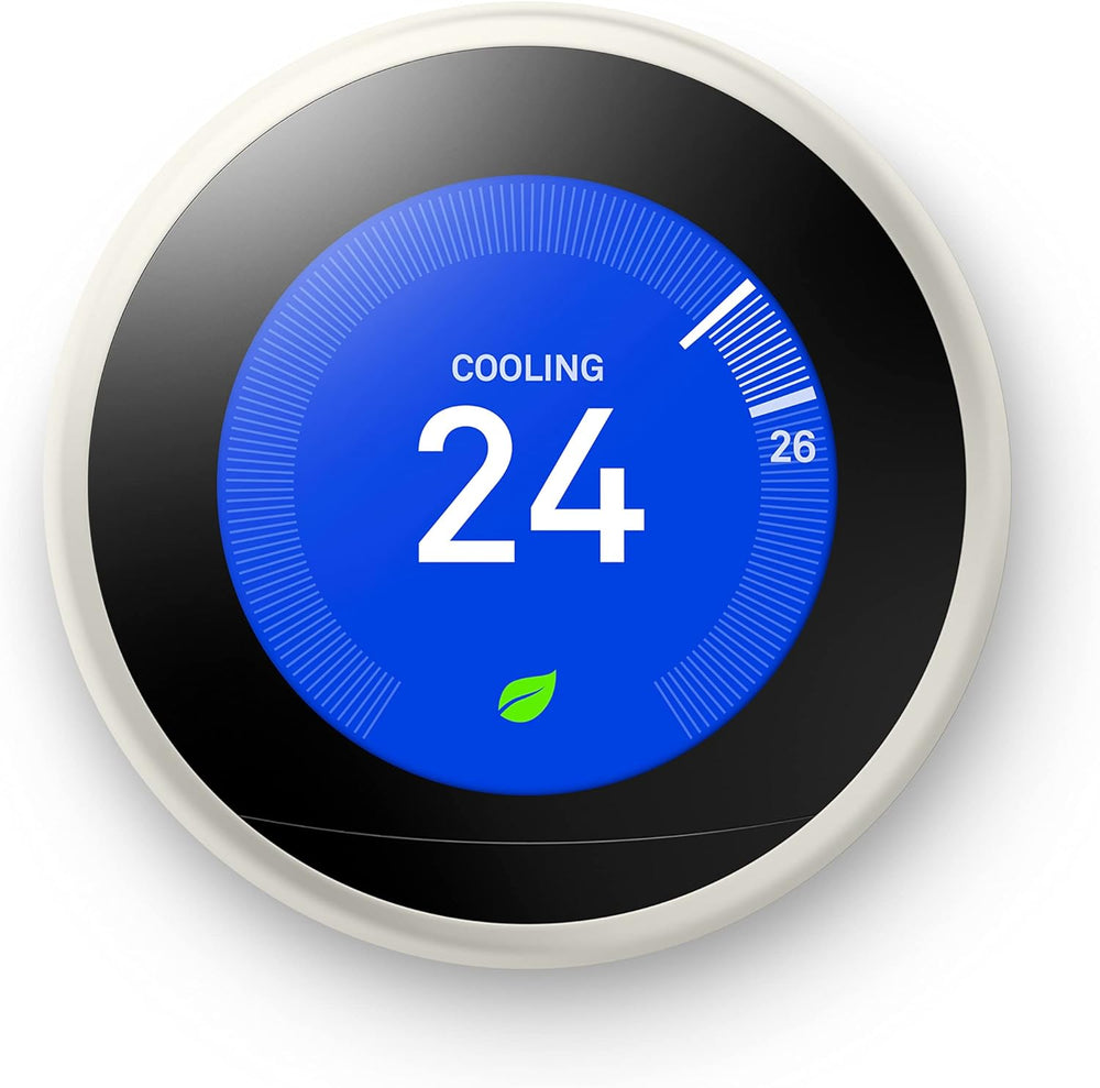 Google Nest Learning Thermostat - Programmable Smart Thermostat for Home - 3rd Generation- Works with Alexa - White Google Nest Learning Thermostat - Programmable Smart Thermostat for Home - 3rd Generation- Works with Alexa - White