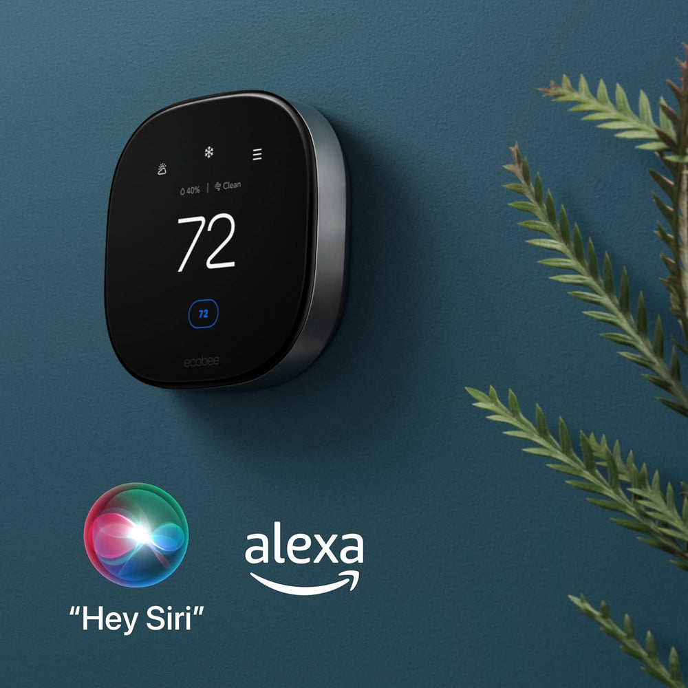 ecobee New Smart Thermostat Premium with Smart Sensor and Air Quality Monitor - Programmable Wifi Thermostat - Works with Siri, Alexa, Google Assistant ecobee New Smart Thermostat Premium with Smart Sensor and Air Quality Monitor - Programmable Wifi Thermostat - Works with Siri, Alexa, Google Assistant