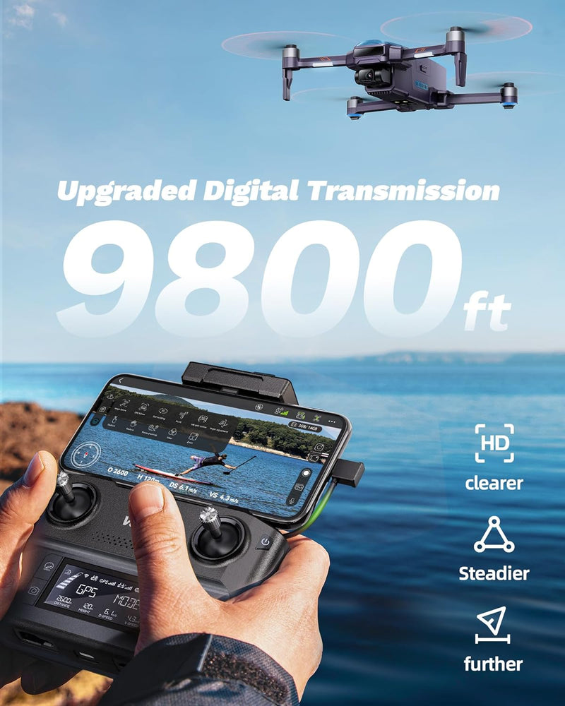 Veeniix V11 Drones with Camera for Adults 4K UHD, 70Min Flight Time, 2-Axis Gimbal & EIS, 9800ft Digital Transmission, GPS Auto Return, FAA Remote ID Compliance, FPV RC Quadcopter with Brushless Motor Veeniix V11 Drones with Camera for Adults 4K UHD, 70Min Flight Time, 2-Axis Gimbal & EIS, 9800ft Digital Transmission, GPS Auto Return, FAA Remote ID Compliance, FPV RC Quadcopter with Brushless Motor