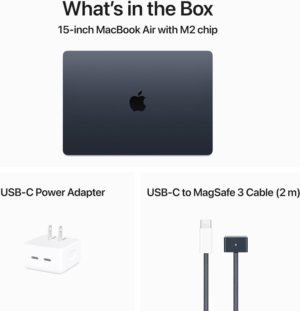 Apple 2023 MacBook Air Laptop with M2 chip: 15.3-inch Liquid Retina Display, 16GB Unified Memory, 1TB SSD Storage, 1080p FaceTime HD Camera, Touch ID. Works with iPhone/iPad; Midnight Apple 2023 MacBook Air Laptop with M2 chip: 15.3-inch Liquid Retina Display, 16GB Unified Memory, 1TB SSD Storage, 1080p FaceTime HD Camera, Touch ID. Works with iPhone/iPad; Midnight