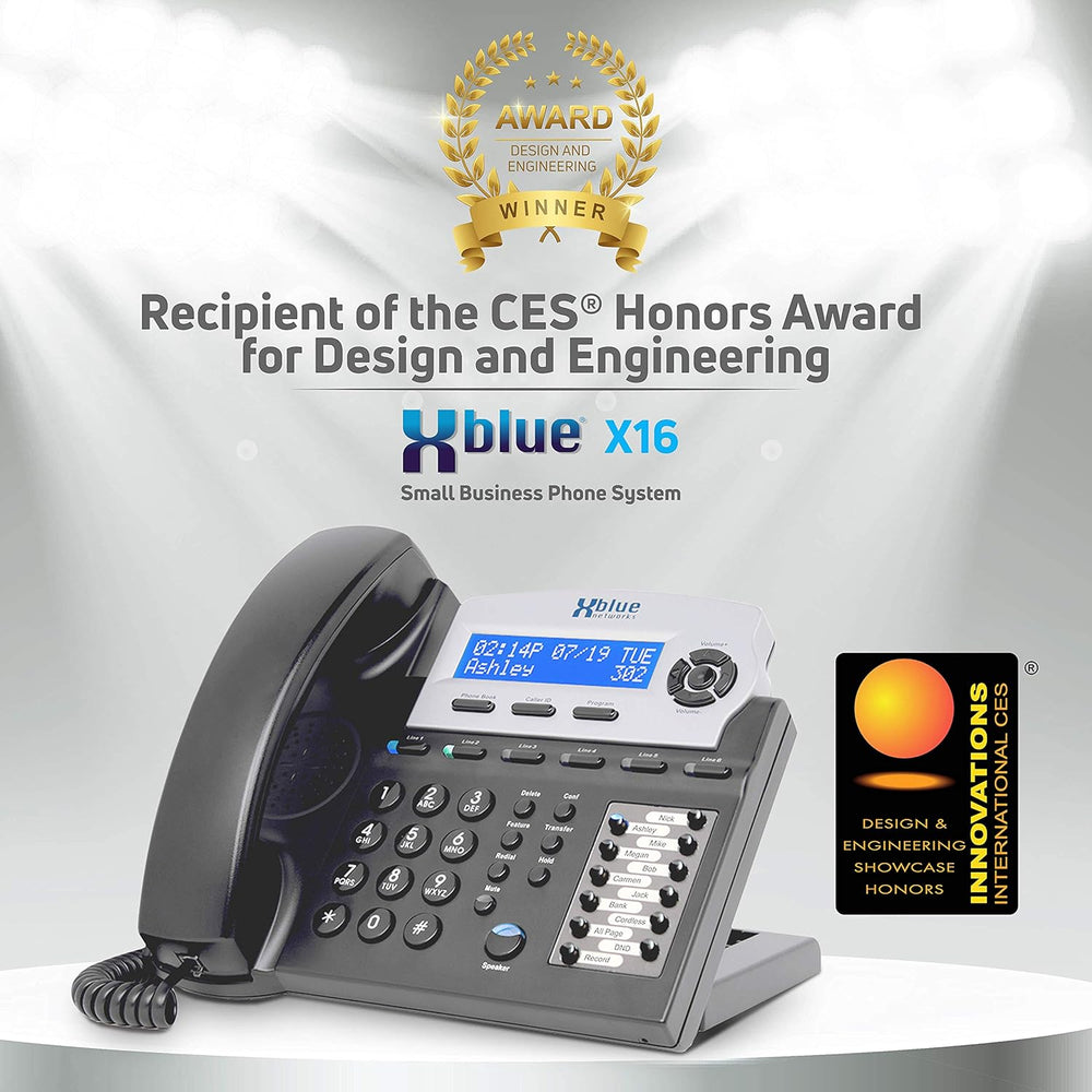 XBLUE X16 Plus Small Business Phone System Bundle with (3) XD10 Digital Phones - Capacity is (6) Outside Line & (16) Digital Phones - Includes Auto Attendant, Voicemail, Caller ID, Paging & Intercom XBLUE X16 Plus Small Business Phone System Bundle with (3) XD10 Digital Phones - Capacity is (6) Outside Line & (16) Digital Phones - Includes Auto Attendant, Voicemail, Caller ID, Paging & Intercom