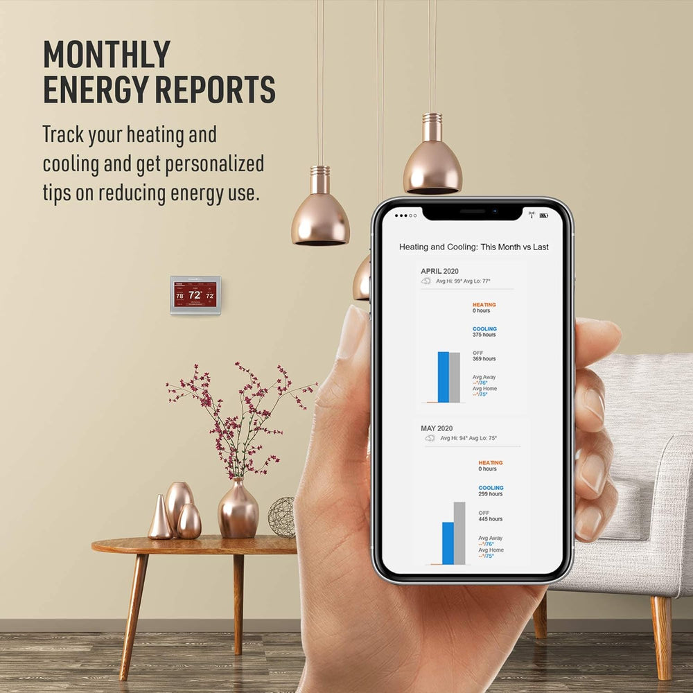 Honeywell Home RTH9585WF Wi-Fi Smart Color Thermostat, 7 Day Programmable, Touch Screen, Energy Star, Alexa Ready, C-Wire Required, Not Compatible with Line Volt Heating Gray Honeywell Home RTH9585WF Wi-Fi Smart Color Thermostat, 7 Day Programmable, Touch Screen, Energy Star, Alexa Ready, C-Wire Required, Not Compatible with Line Volt Heating Gray