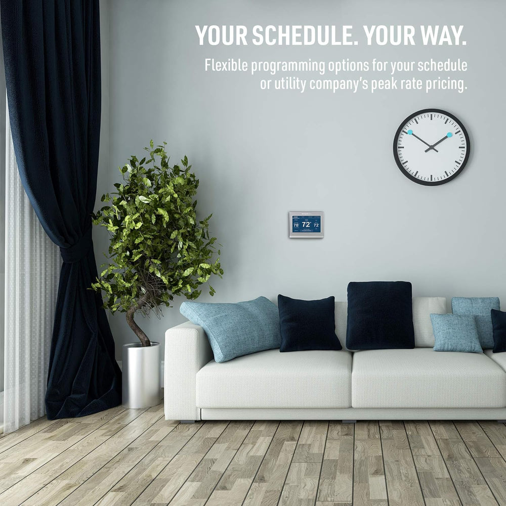 Honeywell Home RTH9585WF Wi-Fi Smart Color Thermostat, 7 Day Programmable, Touch Screen, Energy Star, Alexa Ready, C-Wire Required, Not Compatible with Line Volt Heating Gray Honeywell Home RTH9585WF Wi-Fi Smart Color Thermostat, 7 Day Programmable, Touch Screen, Energy Star, Alexa Ready, C-Wire Required, Not Compatible with Line Volt Heating Gray