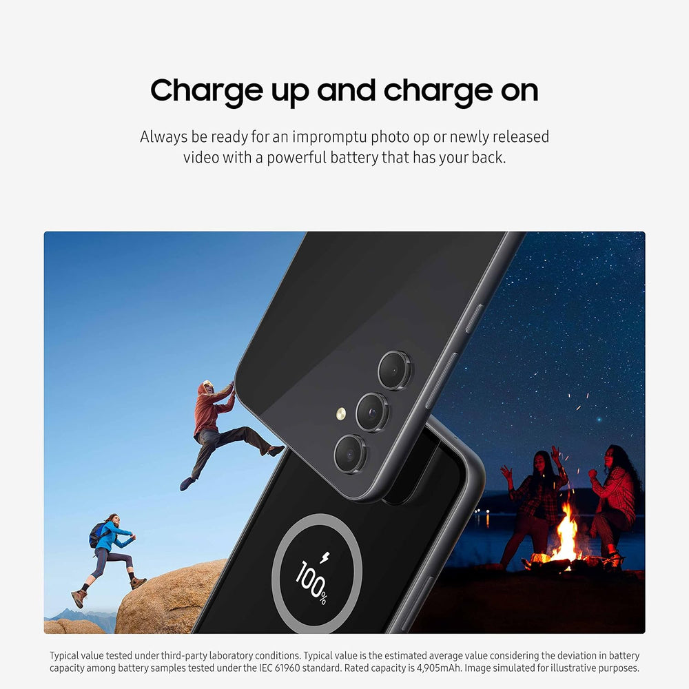 SAMSUNG Galaxy A54 5G A Series Cell Phone, Unlocked Android Smartphone, 128GB, 6.4” Fluid Display Screen, Pro Grade Camera, Long Battery Life, Refined Design, US Version, 2023, Awesome Black SAMSUNG Galaxy A54 5G A Series Cell Phone, Unlocked Android Smartphone, 128GB, 6.4” Fluid Display Screen, Pro Grade Camera, Long Battery Life, Refined Design, US Version, 2023, Awesome Black