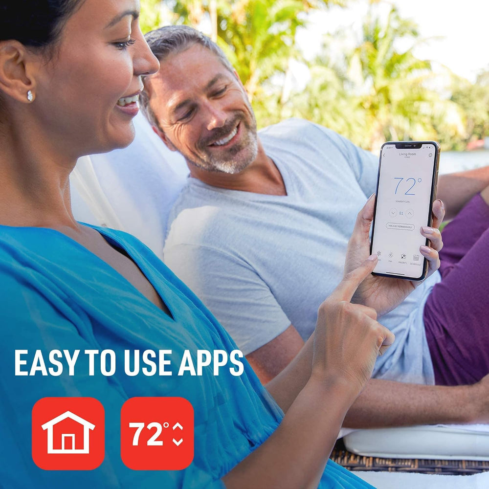 Honeywell Home RTH9585WF Wi-Fi Smart Color Thermostat, 7 Day Programmable, Touch Screen, Energy Star, Alexa Ready, C-Wire Required, Not Compatible with Line Volt Heating Gray Honeywell Home RTH9585WF Wi-Fi Smart Color Thermostat, 7 Day Programmable, Touch Screen, Energy Star, Alexa Ready, C-Wire Required, Not Compatible with Line Volt Heating Gray