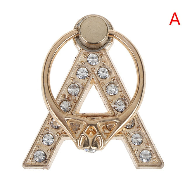 1pc 360 Degree Diamond Metal Letter A-Z Finger Ring Smartphone Stand Holder Mobile Phone Holder For  iPhone 6s 7 8 1pc 360 Degree Diamond Metal Letter A-Z Finger Ring Smartphone Stand Holder Mobile Phone Holder For  iPhone 6s 7 8