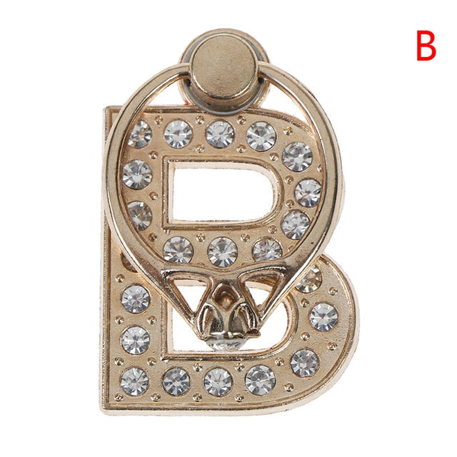 1pc 360 Degree Diamond Metal Letter A-Z Finger Ring Smartphone Stand Holder Mobile Phone Holder For  iPhone 6s 7 8 1pc 360 Degree Diamond Metal Letter A-Z Finger Ring Smartphone Stand Holder Mobile Phone Holder For  iPhone 6s 7 8