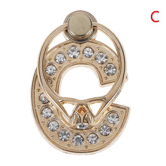 1pc 360 Degree Diamond Metal Letter A-Z Finger Ring Smartphone Stand Holder Mobile Phone Holder For  iPhone 6s 7 8 1pc 360 Degree Diamond Metal Letter A-Z Finger Ring Smartphone Stand Holder Mobile Phone Holder For  iPhone 6s 7 8