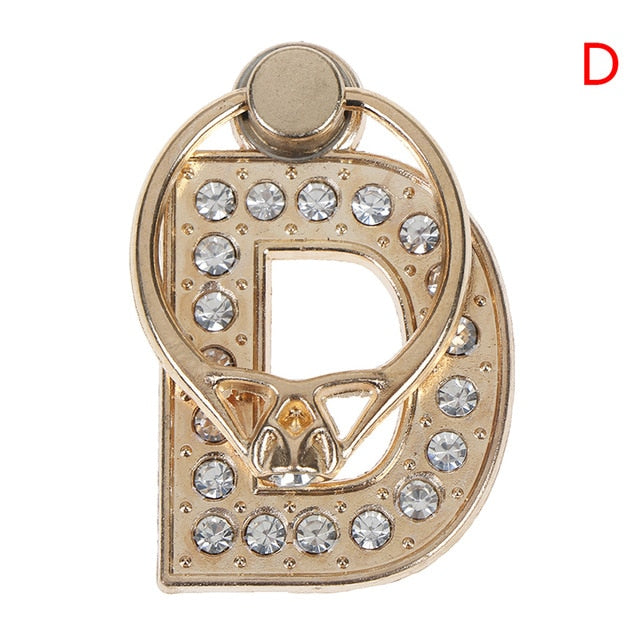 1pc 360 Degree Diamond Metal Letter A-Z Finger Ring Smartphone Stand Holder Mobile Phone Holder For  iPhone 6s 7 8 1pc 360 Degree Diamond Metal Letter A-Z Finger Ring Smartphone Stand Holder Mobile Phone Holder For  iPhone 6s 7 8