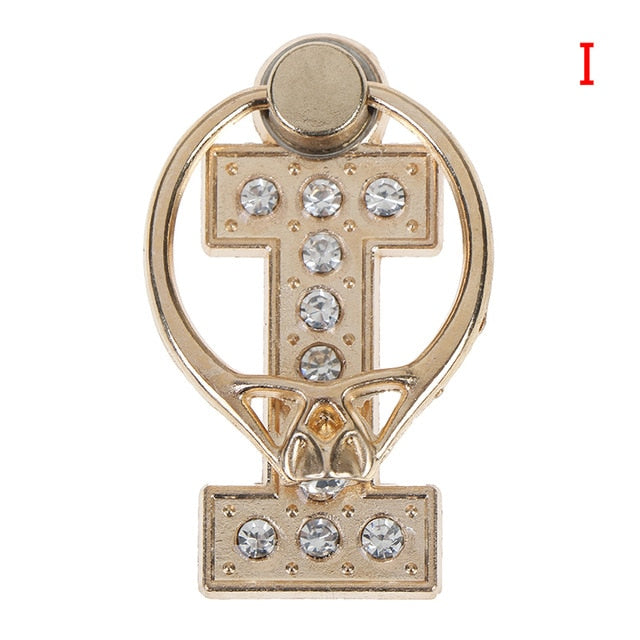 1pc 360 Degree Diamond Metal Letter A-Z Finger Ring Smartphone Stand Holder Mobile Phone Holder For  iPhone 6s 7 8 1pc 360 Degree Diamond Metal Letter A-Z Finger Ring Smartphone Stand Holder Mobile Phone Holder For  iPhone 6s 7 8