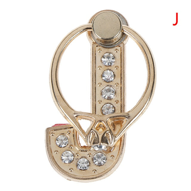 1pc 360 Degree Diamond Metal Letter A-Z Finger Ring Smartphone Stand Holder Mobile Phone Holder For  iPhone 6s 7 8 1pc 360 Degree Diamond Metal Letter A-Z Finger Ring Smartphone Stand Holder Mobile Phone Holder For  iPhone 6s 7 8