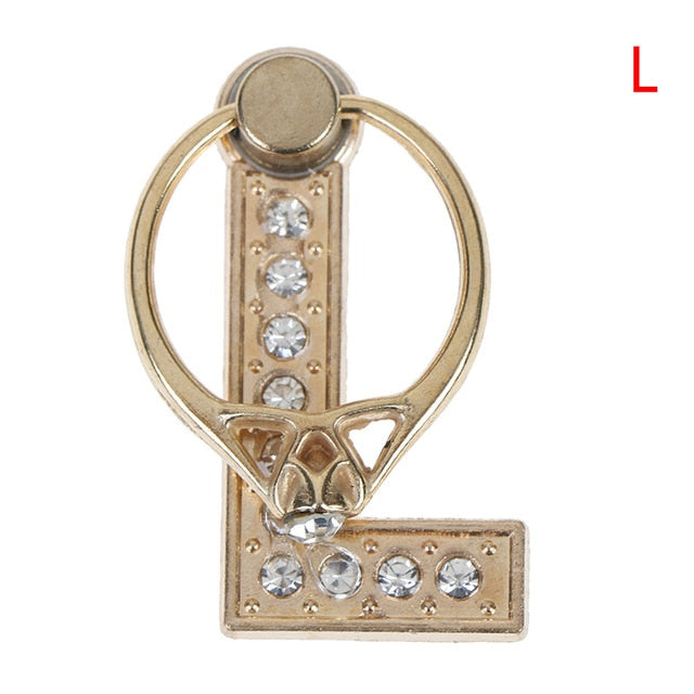 1pc 360 Degree Diamond Metal Letter A-Z Finger Ring Smartphone Stand Holder Mobile Phone Holder For  iPhone 6s 7 8 1pc 360 Degree Diamond Metal Letter A-Z Finger Ring Smartphone Stand Holder Mobile Phone Holder For  iPhone 6s 7 8