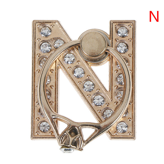 1pc 360 Degree Diamond Metal Letter A-Z Finger Ring Smartphone Stand Holder Mobile Phone Holder For  iPhone 6s 7 8 1pc 360 Degree Diamond Metal Letter A-Z Finger Ring Smartphone Stand Holder Mobile Phone Holder For  iPhone 6s 7 8