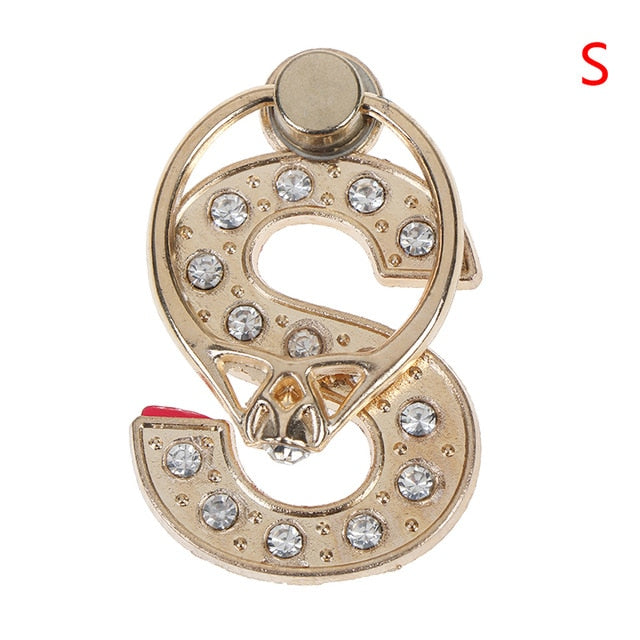 1pc 360 Degree Diamond Metal Letter A-Z Finger Ring Smartphone Stand Holder Mobile Phone Holder For  iPhone 6s 7 8 1pc 360 Degree Diamond Metal Letter A-Z Finger Ring Smartphone Stand Holder Mobile Phone Holder For  iPhone 6s 7 8