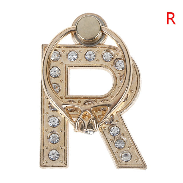 1pc 360 Degree Diamond Metal Letter A-Z Finger Ring Smartphone Stand Holder Mobile Phone Holder For  iPhone 6s 7 8 1pc 360 Degree Diamond Metal Letter A-Z Finger Ring Smartphone Stand Holder Mobile Phone Holder For  iPhone 6s 7 8