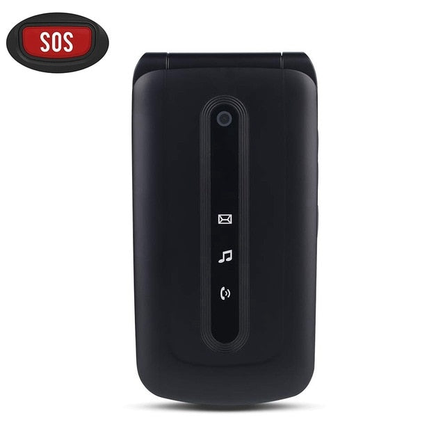 Flip Mobile Phone for Seniors with SOS Big Button on The Back, SIM-Free Dual SIM Dual Standby Quick Dial Key Easy-to-use Phones Flip Mobile Phone for Seniors with SOS Big Button on The Back, SIM-Free Dual SIM Dual Standby Quick Dial Key Easy-to-use Phones