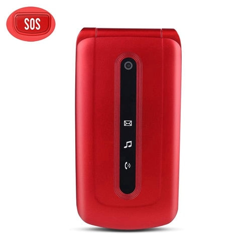 Flip Mobile Phone for Seniors with SOS Big Button on The Back, SIM-Free Dual SIM Dual Standby Quick Dial Key Easy-to-use Phones Flip Mobile Phone for Seniors with SOS Big Button on The Back, SIM-Free Dual SIM Dual Standby Quick Dial Key Easy-to-use Phones