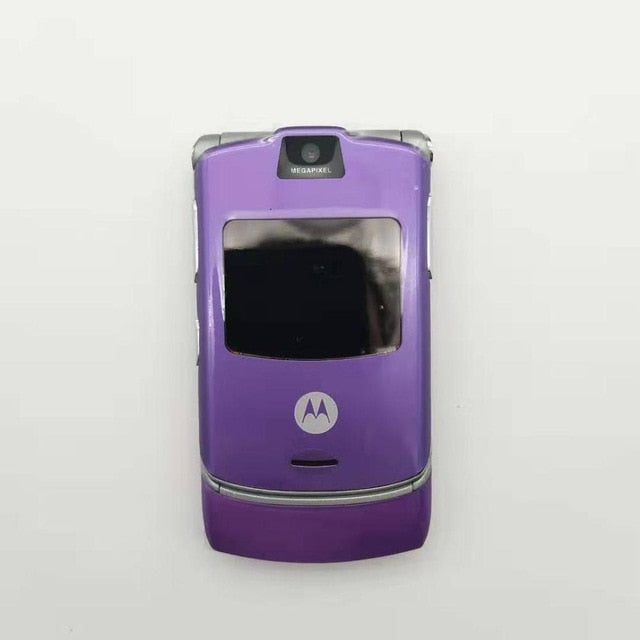 100% Original V3 World Version Flip GSM Quad Band Motorola Razr V3 mobile phone one year warranty Free shipping 100% Original V3 World Version Flip GSM Quad Band Motorola Razr V3 mobile phone one year warranty Free shipping