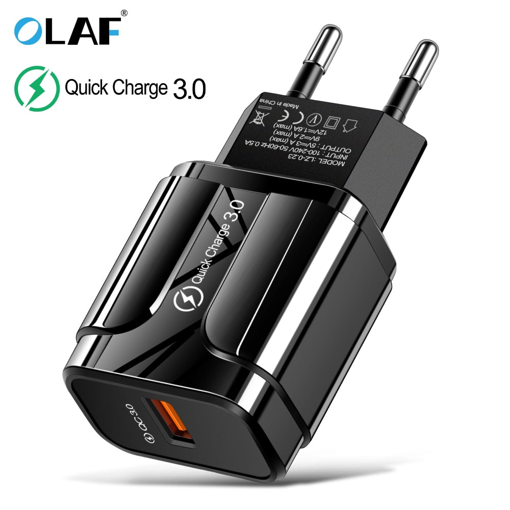 3A Quick Charge 3.0 USB Charger EU Wall Mobile Phone Charger Adapter for iPhone X MAX 7 8 QC3.0 Fast Charging for Samsung Xiaomi 3A Quick Charge 3.0 USB Charger EU Wall Mobile Phone Charger Adapter for iPhone X MAX 7 8 QC3.0 Fast Charging for Samsung Xiaomi