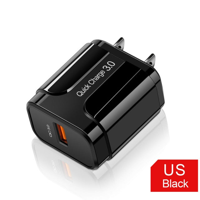 3A Quick Charge 3.0 USB Charger EU Wall Mobile Phone Charger Adapter for iPhone X MAX 7 8 QC3.0 Fast Charging for Samsung Xiaomi 3A Quick Charge 3.0 USB Charger EU Wall Mobile Phone Charger Adapter for iPhone X MAX 7 8 QC3.0 Fast Charging for Samsung Xiaomi