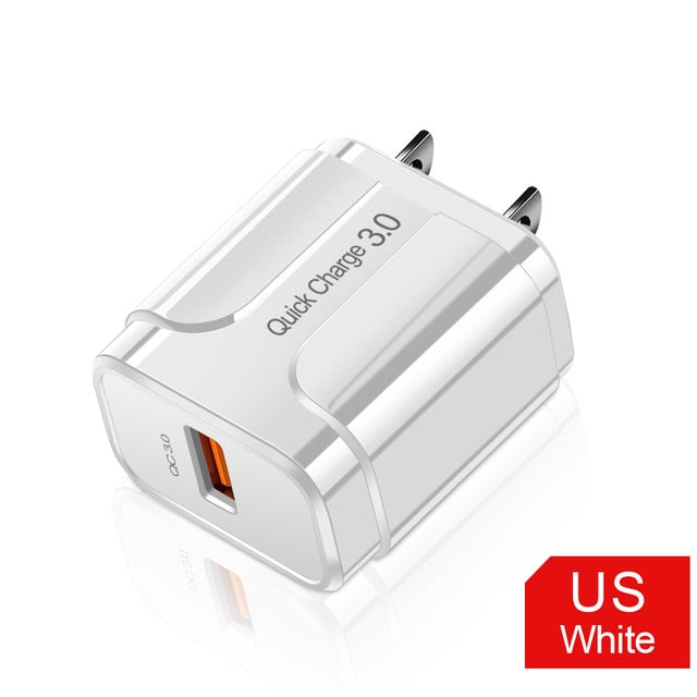 3A Quick Charge 3.0 USB Charger EU Wall Mobile Phone Charger Adapter for iPhone X MAX 7 8 QC3.0 Fast Charging for Samsung Xiaomi 3A Quick Charge 3.0 USB Charger EU Wall Mobile Phone Charger Adapter for iPhone X MAX 7 8 QC3.0 Fast Charging for Samsung Xiaomi