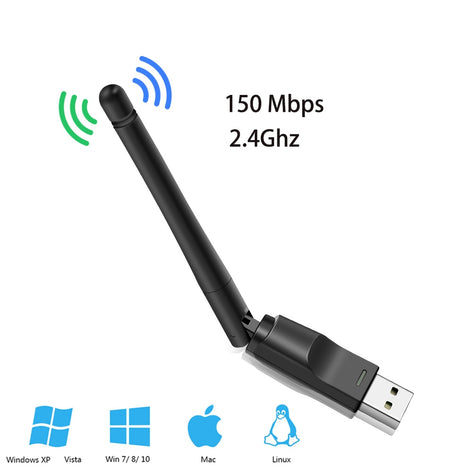 USB Wifi Adapter 150Mbps 2.4 ghz Antenna USB 802.11n/g/b Ethernet Wi-fi dongle usb lan Wireless Network Card PC wifi receiver