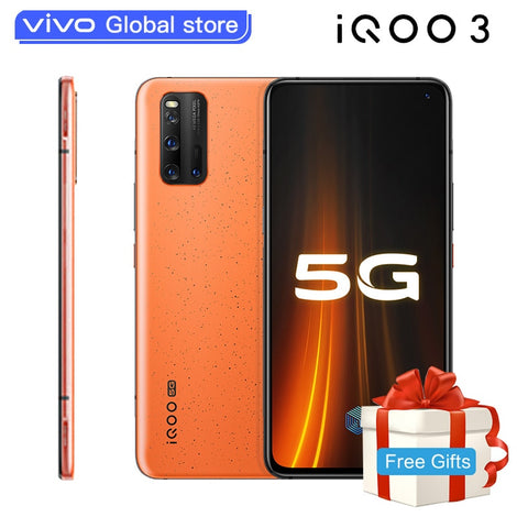 vivo iQOO 3 Snapdragon865 Android 8G 256G Smartphone 55w Fast Charing with 4440mAh Battery NFC  48.0MP 5G Mobile Phone