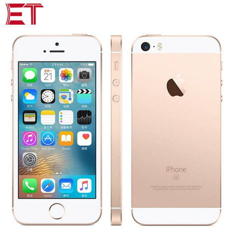 Original apple iphone se a1662 lte 4g telefone móvel 4.0 "2 gb ram 64 gb rom duplo-núcleo impressão digital 1642 mah telefone inteligente desbloqueado