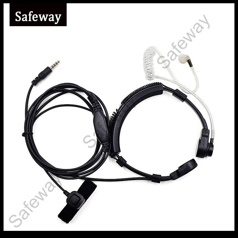 3.5mm Throat mic with Extendable neckband Throat Microphone Earpiece Headset for phone Samsung Galaxy S6 Edge+ S5S4 3.5mm Throat mic with Extendable neckband Throat Microphone Earpiece Headset for phone Samsung Galaxy S6 Edge+ S5S4