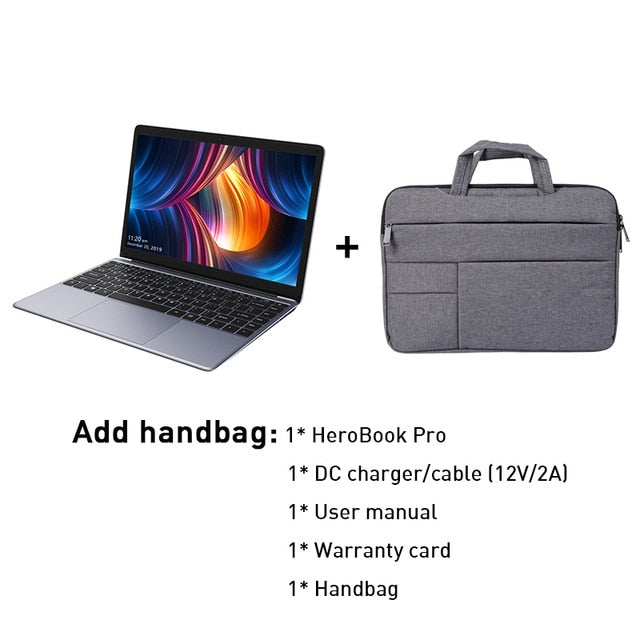 CHUWI HeroBook Pro 14.1 Inch  1920*1080 IPS Screen Intel Gemini lake N4000 Dual core Windows 10  8GB RAM 256GB SSD Laptop CHUWI HeroBook Pro 14.1 Inch  1920*1080 IPS Screen Intel Gemini lake N4000 Dual core Windows 10  8GB RAM 256GB SSD Laptop