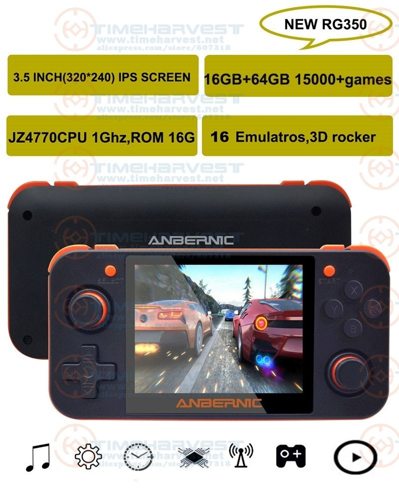 NEW ANBERNIC RG350 IPS Retro Games 350M Video games Upgrade game console ps1 game 64bit opendingux 3.5 inch 15000+games rg350M NEW ANBERNIC RG350 IPS Retro Games 350M Video games Upgrade game console ps1 game 64bit opendingux 3.5 inch 15000+games rg350M