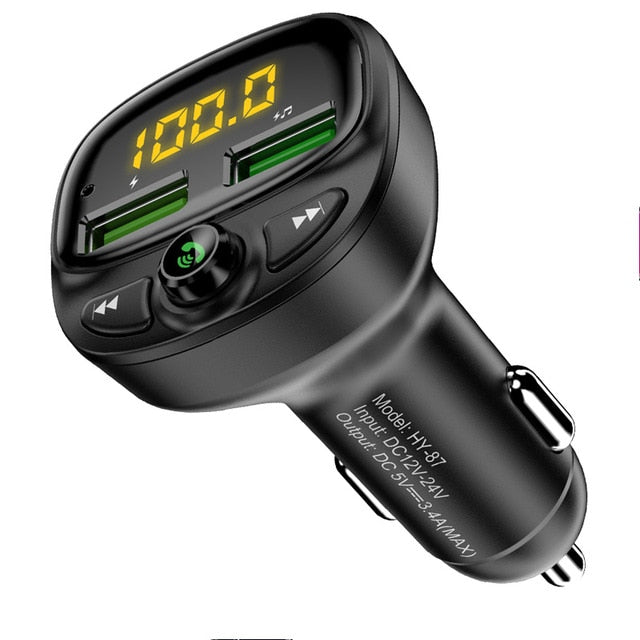 FLOVEME USB Car Charger For Phone Bluetooth Wireless FM Transmitter MP3 Player Dual USB Charger TF Card Music HandFree Car Kit FLOVEME USB Car Charger For Phone Bluetooth Wireless FM Transmitter MP3 Player Dual USB Charger TF Card Music HandFree Car Kit