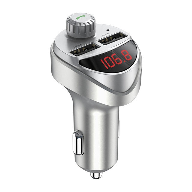 KUULAA Car Charger FM Transmitter Bluetooth Car Audio MP3 Player TF Card Car Kit 3.4A Dual USB Car Phone Charger For Xiaomi Mi KUULAA Car Charger FM Transmitter Bluetooth Car Audio MP3 Player TF Card Car Kit 3.4A Dual USB Car Phone Charger For Xiaomi Mi